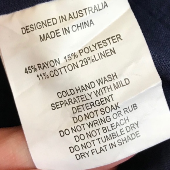 Linen Lux Navy Ruffle Skirt - Picture 4 of 8